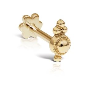 Maria Tash four ball trinity threaded stud earring